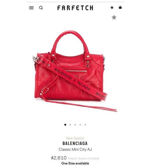 SOLD Authentic Balenciaga Classic Mini City AJ Bag - Picture 5 of 5